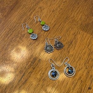 Set of earrings 3 pairs